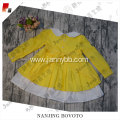 Baby yellow wel dresses wolf floral kids dress